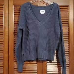 PINK Victoria's Secret Gray V-Neck Sweater